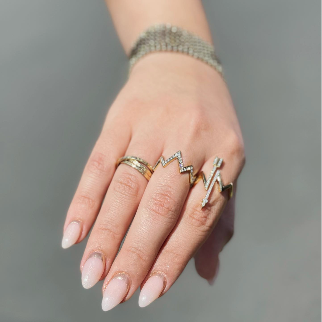 pink nails, hearts, dark pink, square nails